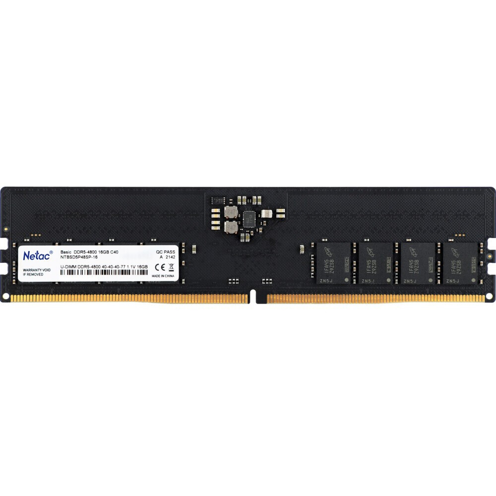 La mémoire vive 16Gb DDR5 4800MHz Netac Basic (NTBSD5P48SP-16)