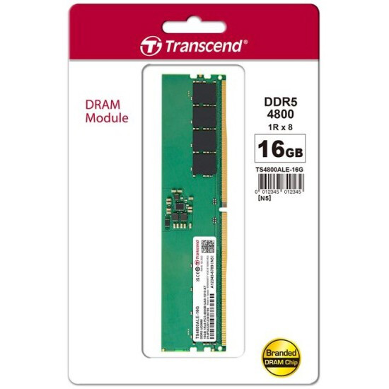 La mémoire vive 16Gb DDR5 4800MHz Transcend (TS4800ALE-16G) - photo 2