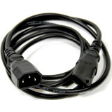 Barošanas kabelis IEC-320-C13 - IEC-320-C14, 1.8m, VCOM CE001-CU0.5-1.8M