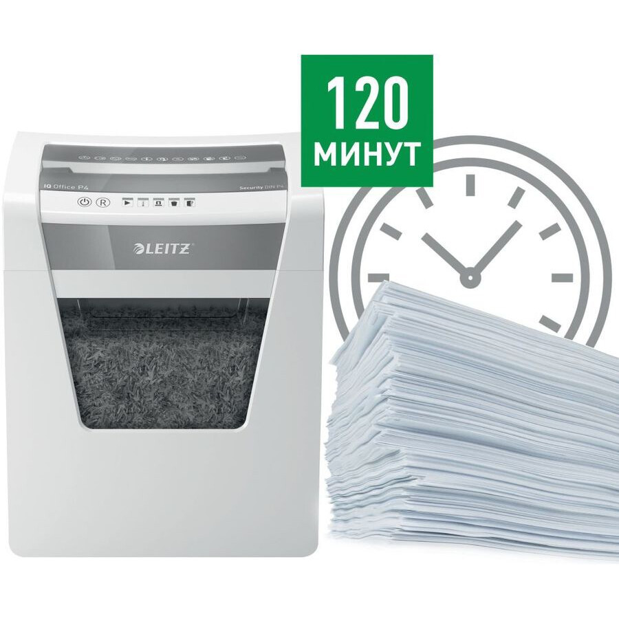 Papīra smalcinātājs (šrederis) Leitz IQ Office (80030000) - foto 5