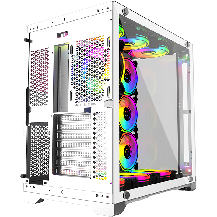 Datoru korpuss Powercase Vision White - PC_CVWA_L4 - foto 2