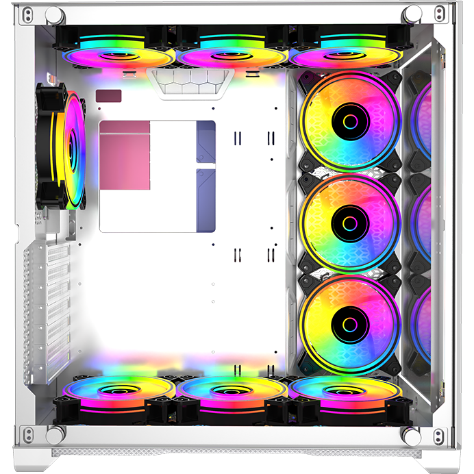 Datoru korpuss Powercase Vision White - PC_CVWA_L4 - foto 8