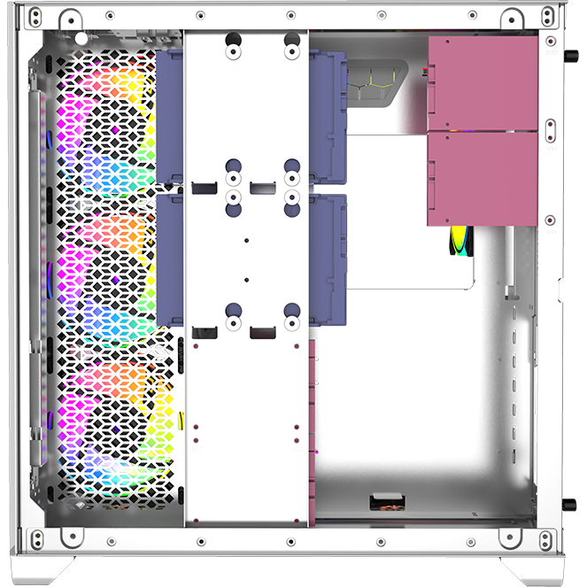 Datoru korpuss Powercase Vision White - PC_CVWA_L4 - foto 9