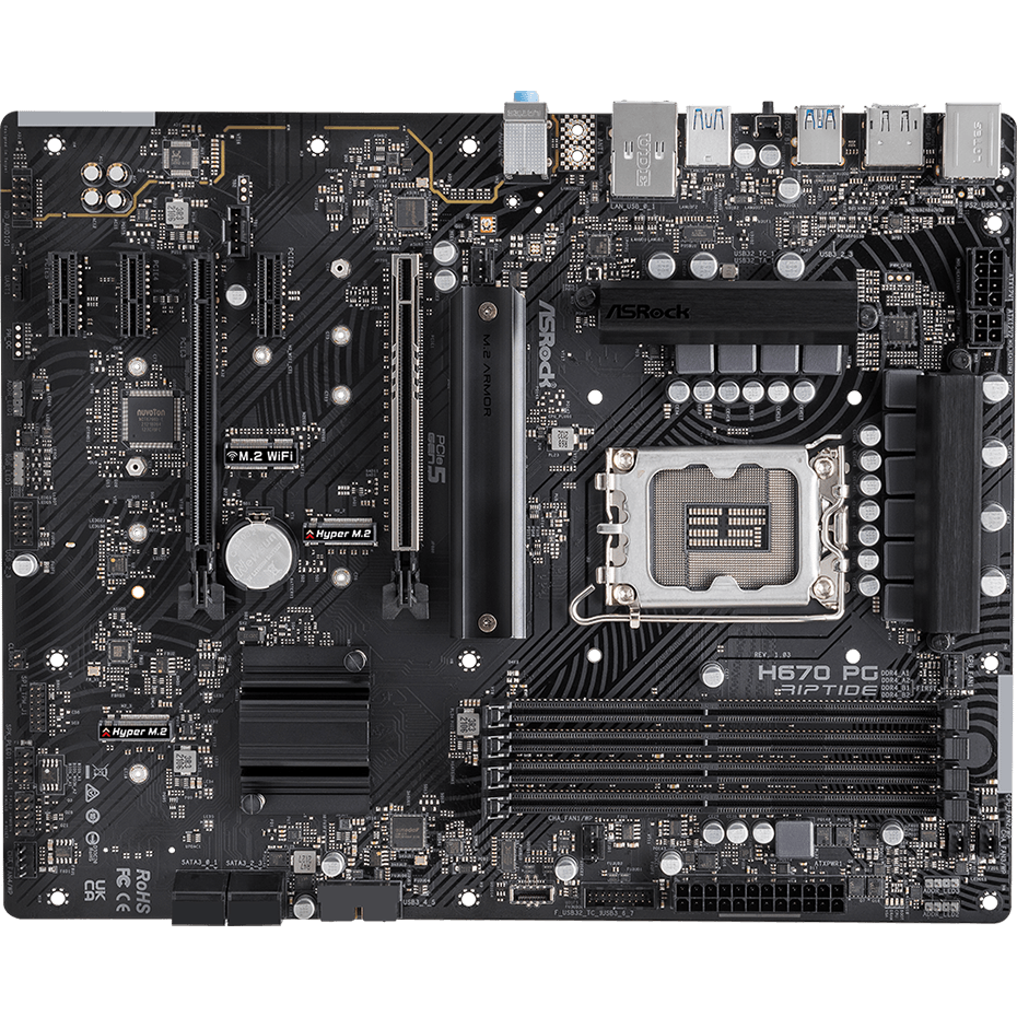 Pamatplate ASRock H670 PG Riptide