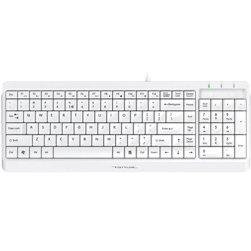 Tastatūra + pele A4Tech Fstyler F1512 White - foto 2