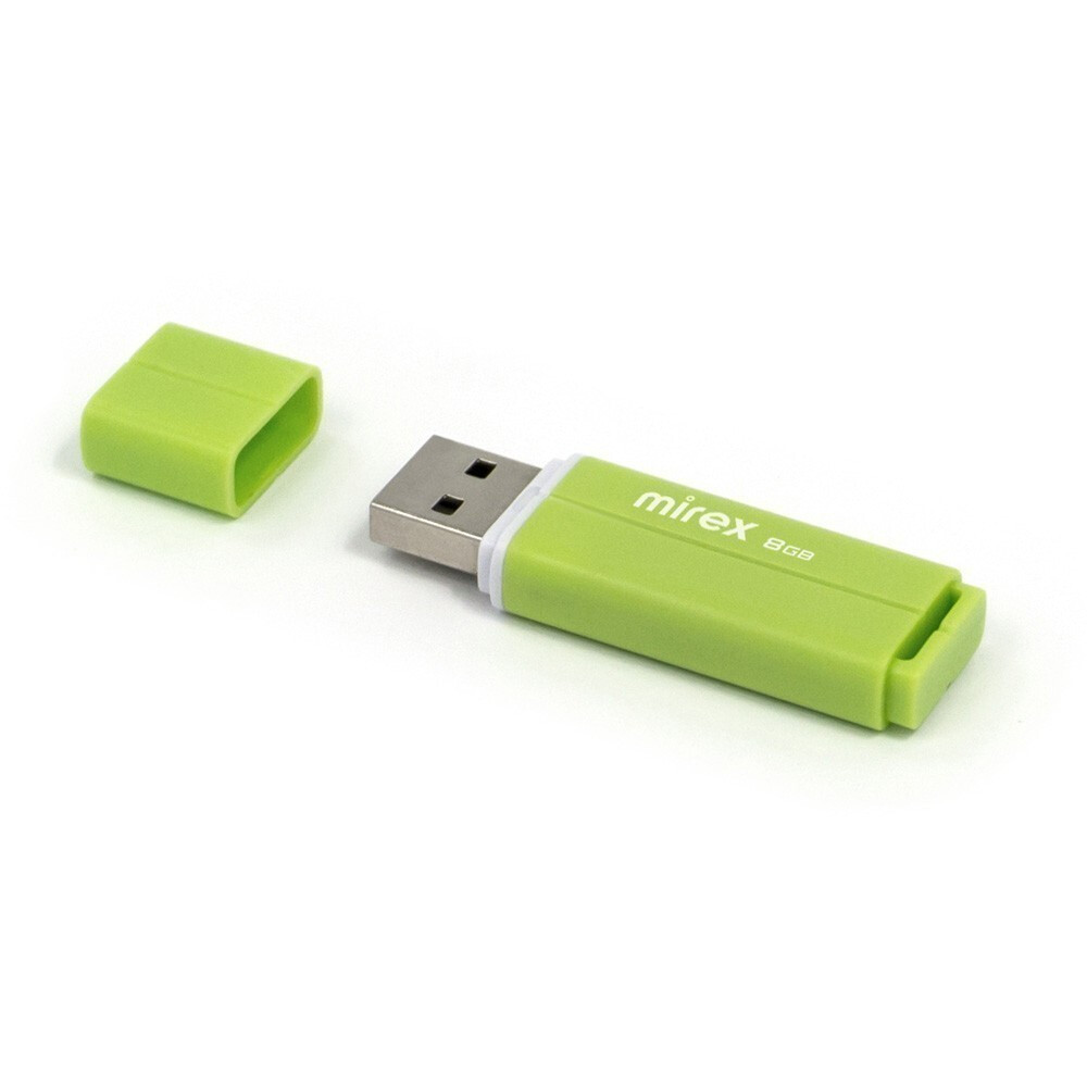USB zibatmiņa 8Gb Mirex Line Green - 13600-FMULGN08 - foto 4