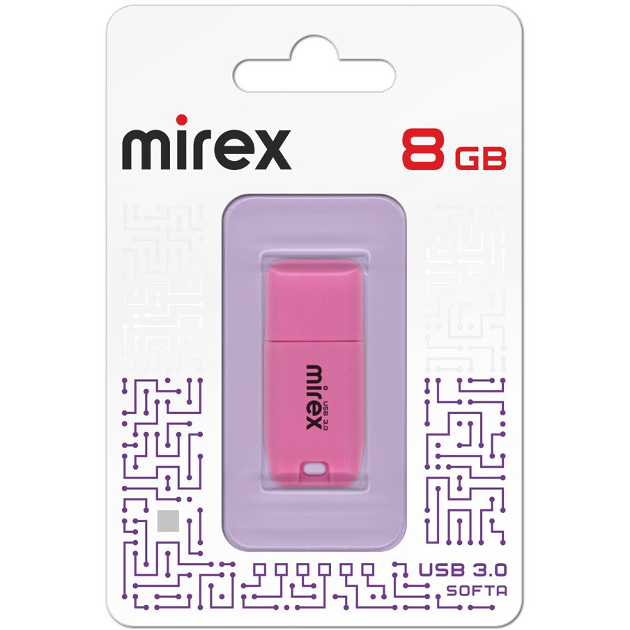 USB zibatmiņa 8Gb Mirex Softa Pink - 13600-FM3SPI08 - foto 5