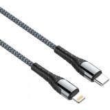 Kabelis USB Type-C - Lightning, 2m, LDNIO LC112 Gray (LD_B4528)