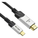 Kabelis USB Type-C - HDMI, 1.8m, VCOM CU423MCV-1.8M