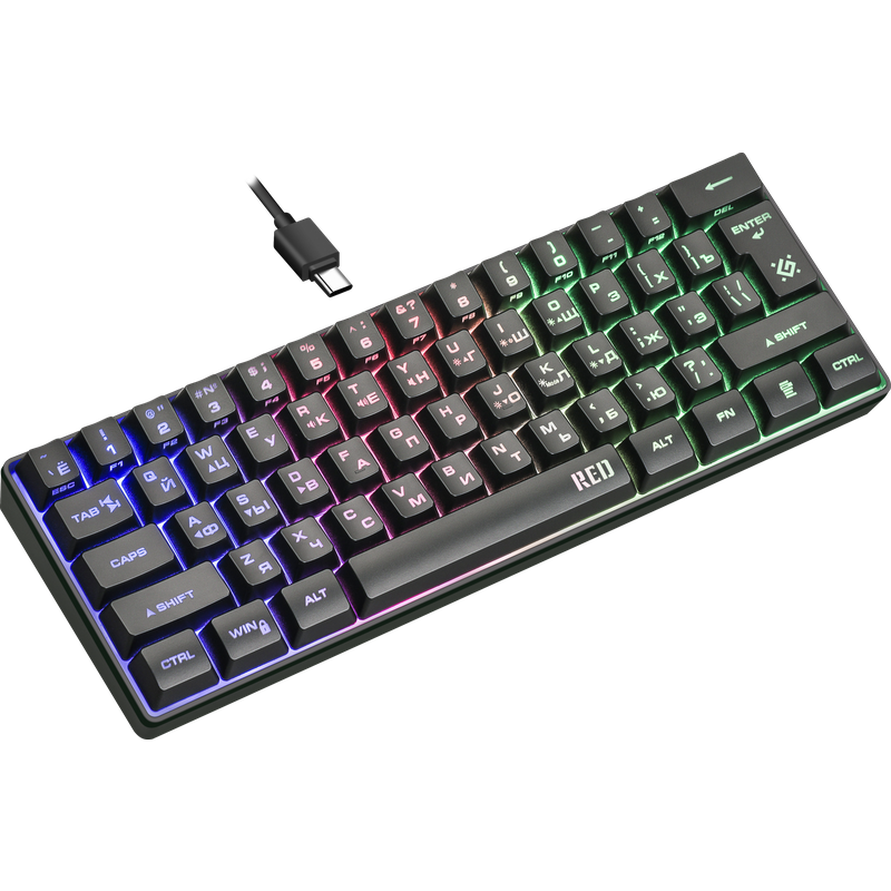 Tastatūra Defender Red GK-116 (45117) - foto 4